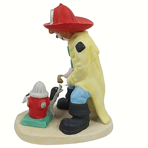 Vintage Clown Capers Freddie The Fireman River Shore House of Global Art 1985 - Picture 2 of 7